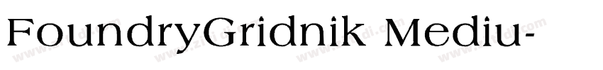 FoundryGridnik Mediu字体转换 FoundryGridnik Mediu字体转换